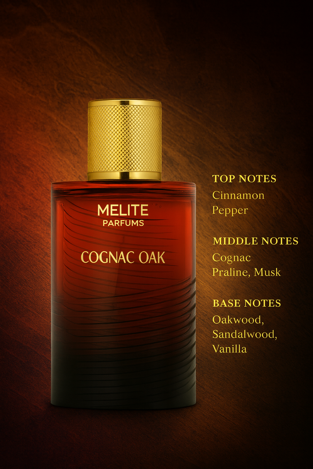 Melite parfums cognac Oak samples