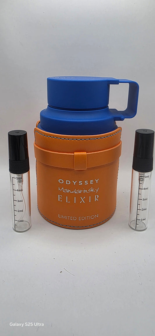 Armaf odyssey Mandarin Sky elixir samples