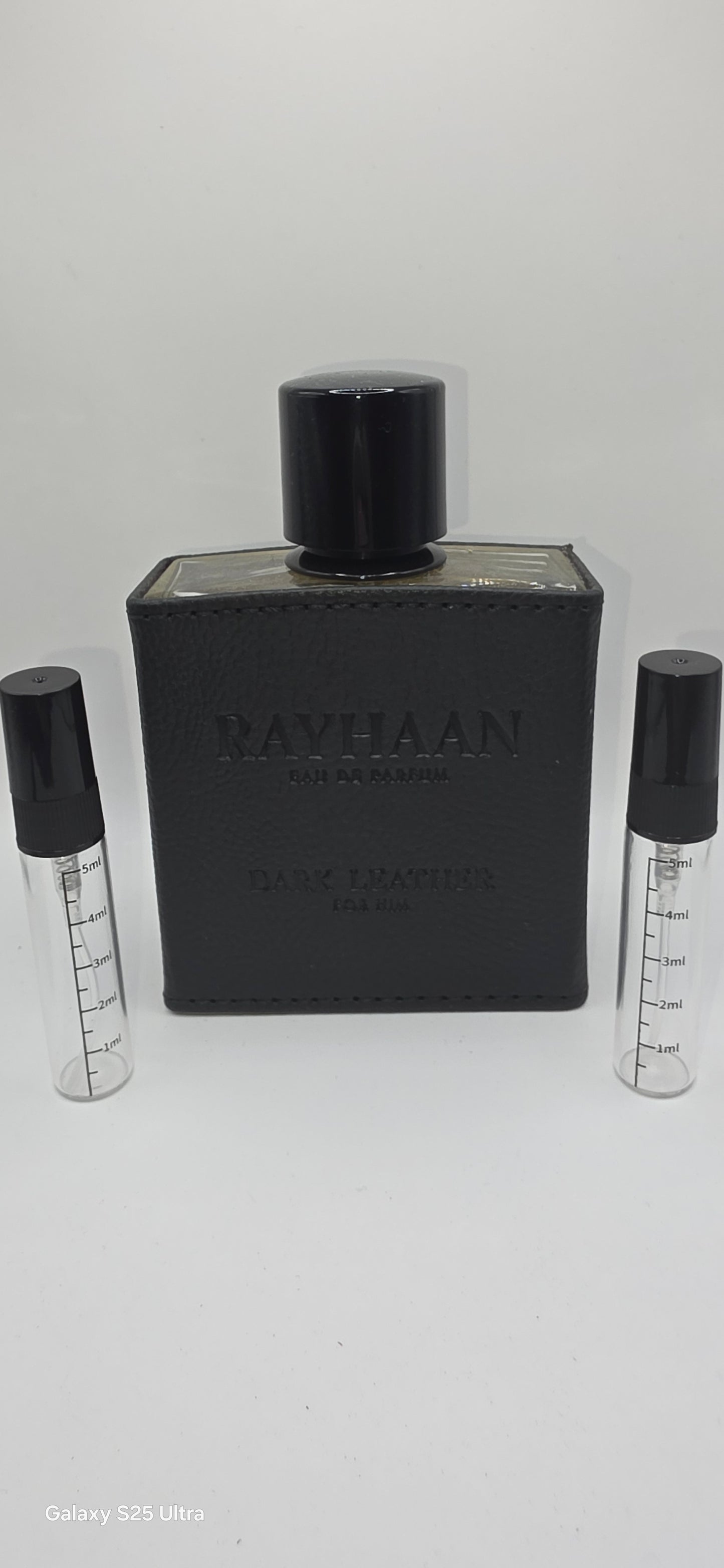 Rayhaan dark leather samples