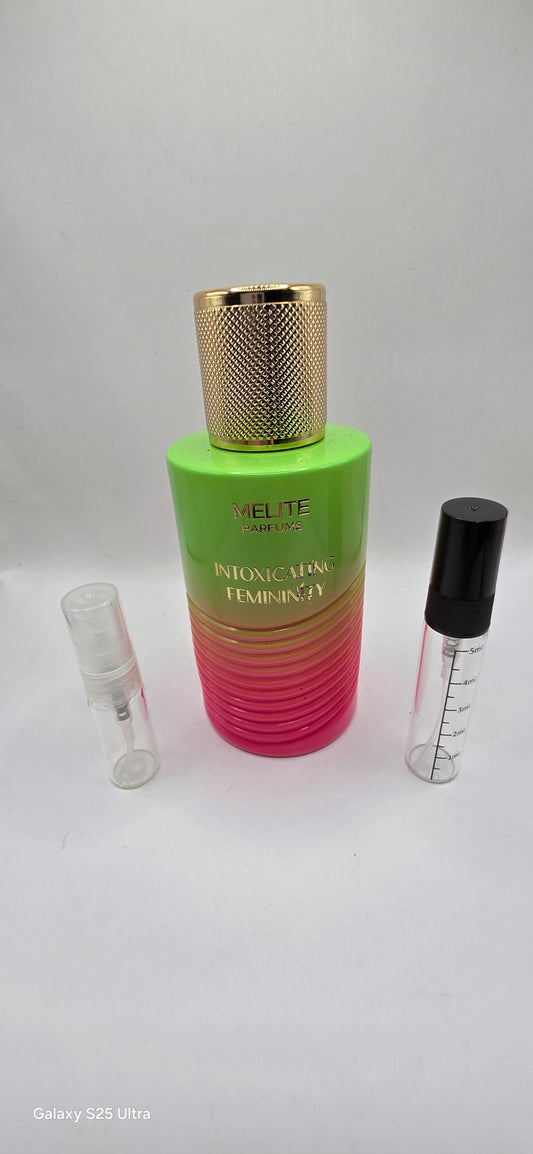 Melite parfums intoxicating Femininity samples