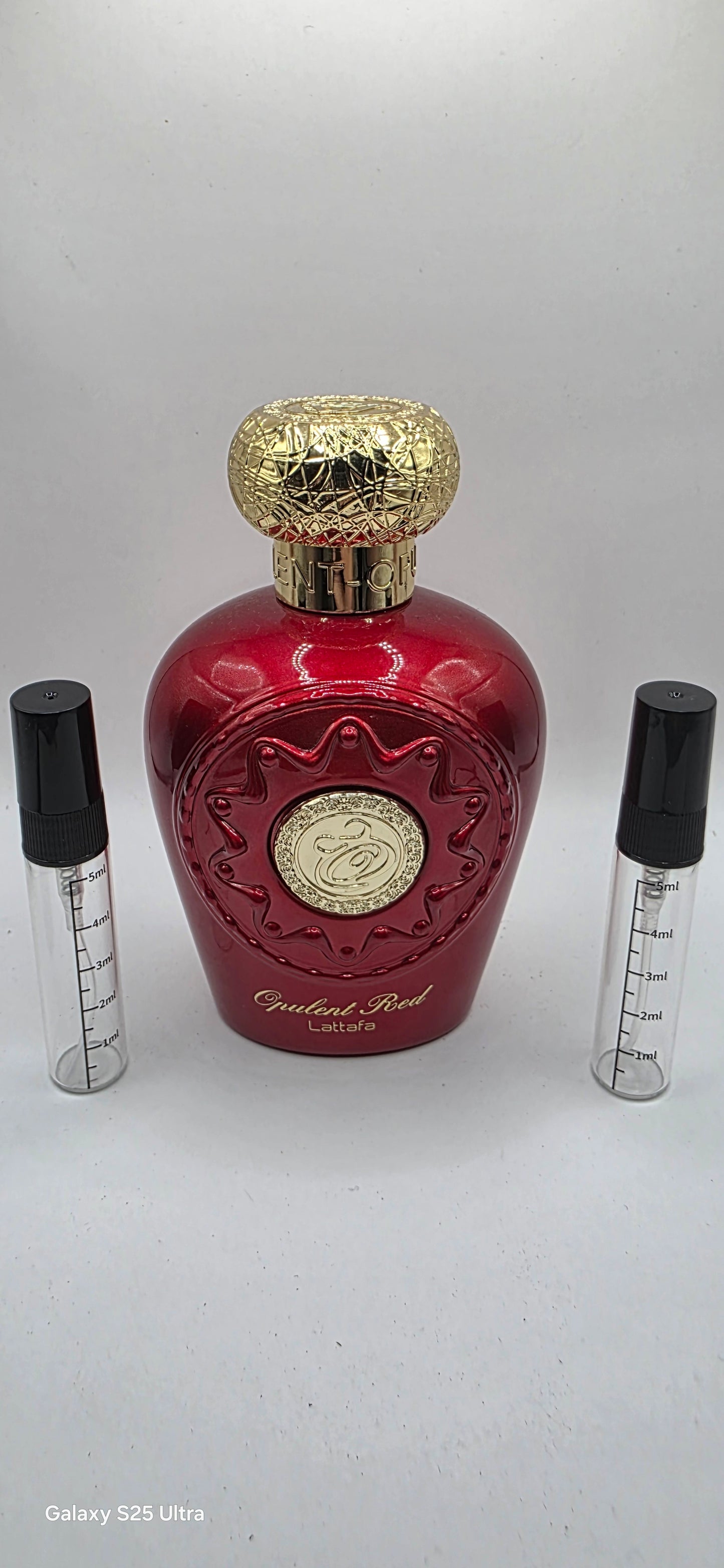 Lattafa opulent red samples