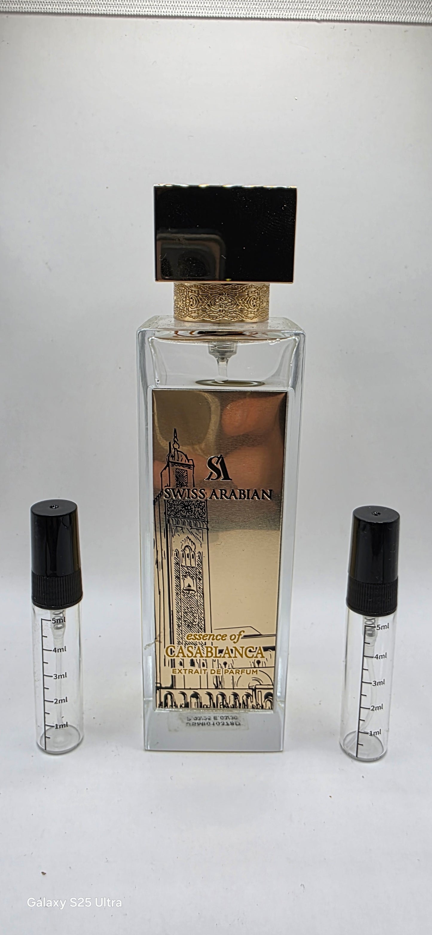 Swiss Arabian essence of casablanca samples