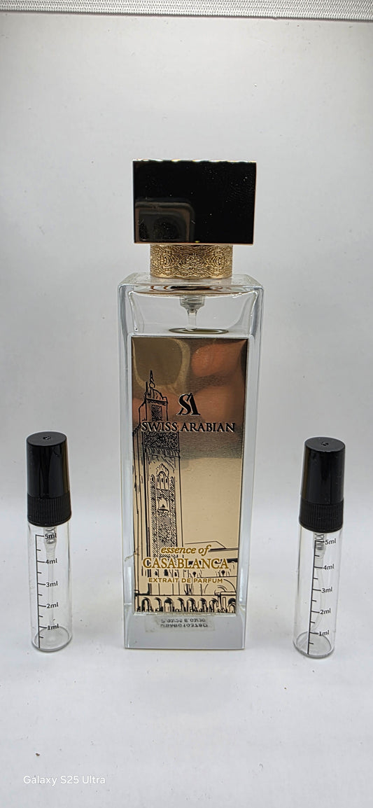 Swiss Arabian essence of casablanca samples